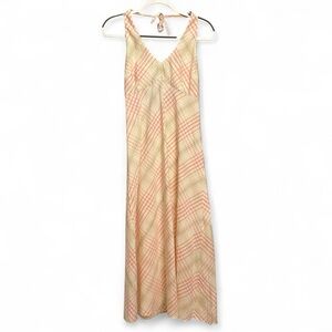 J. Crew Plaid Halter Maxi Dress